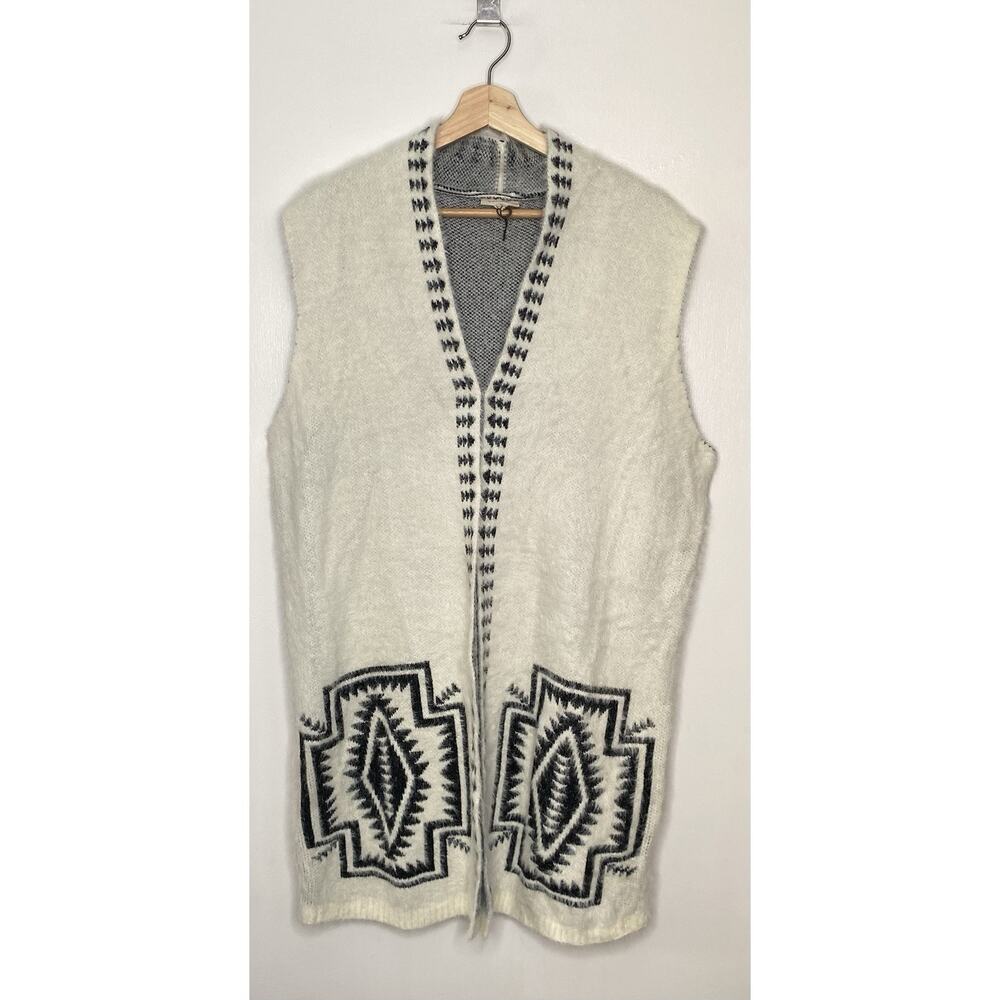 VENARIO Women's Sweater Vest - Callie Southwestern Design - Size Large (NWOT)